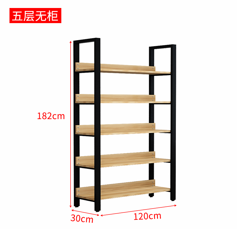 超市货柜货架精品展示陈列架隔断陈列柜鞋架样品置物架储物架花架 5层长120宽30高182