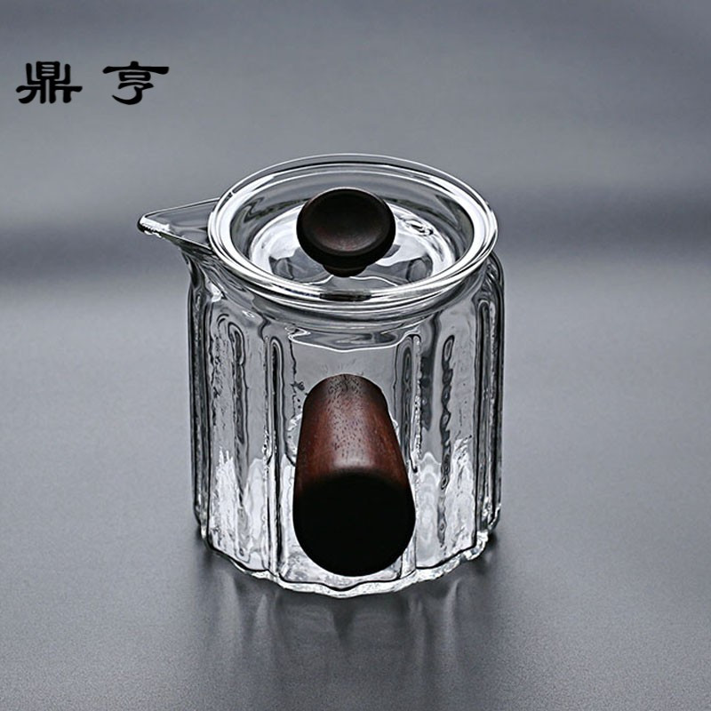 鼎亨耐热日式锤纹玻璃壶泡茶煮茶两用小青柑壶花茶普洱茶壶功夫茶