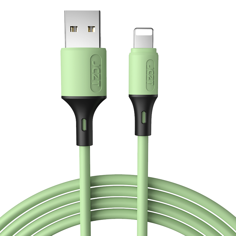 kfan苹果x数据线iphone充电线ipad液态硅胶软11手机6s器7plus加长5快