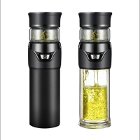 商务茶水分离双层泡茶杯12089(100套起订）