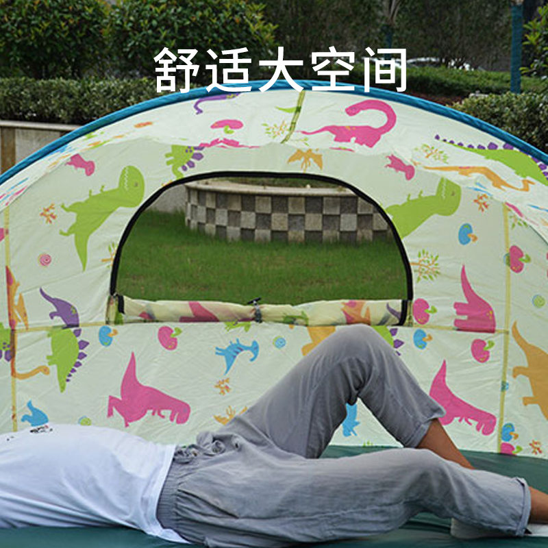 半月型户外帐篷成人全自动速开帐篷