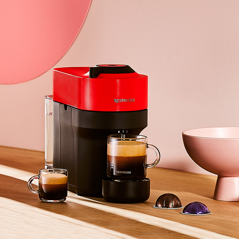 Nespresso 胶囊咖啡机 Vertuo Pop 白色高清大图