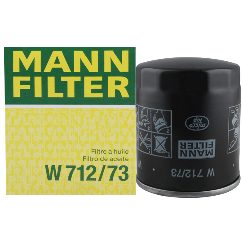 曼牌(MANN)机油滤清器/机滤W712/73(马自达6/3/CX-7/福克斯/蒙迪欧/致胜/麦柯斯/奔腾B70睿翼)