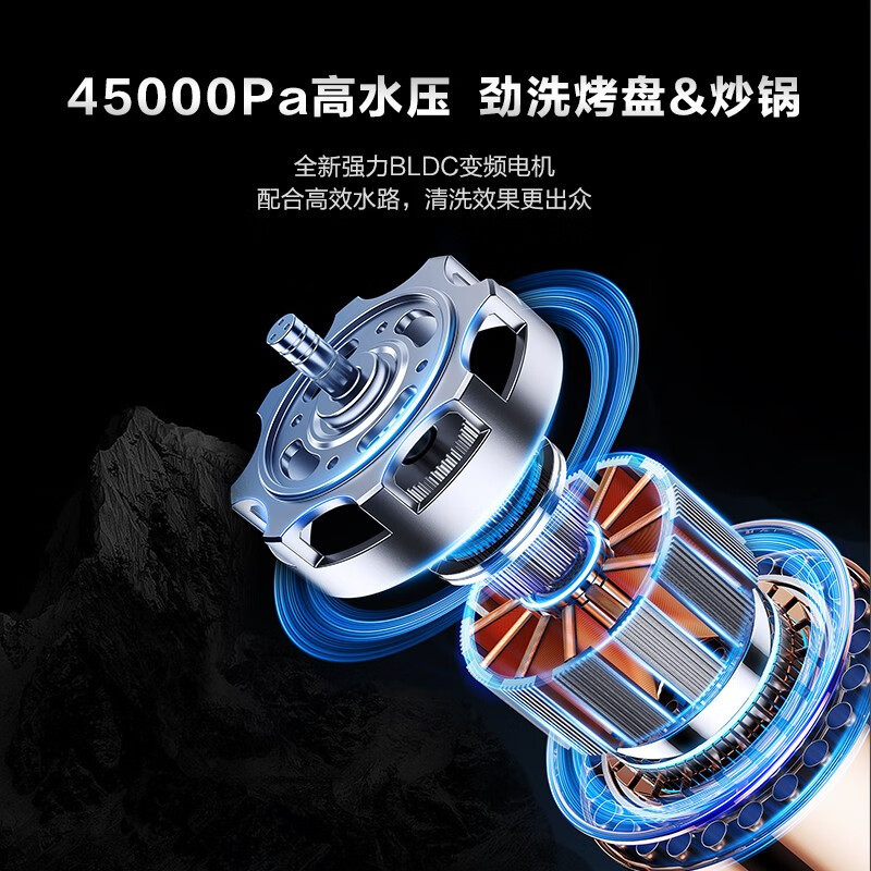 海尔(haier)15套嵌入式洗碗机W30P消杀一体除菌 变频电机一级水效全自动开门消毒烘干洗碗机一级变频 分区精洗