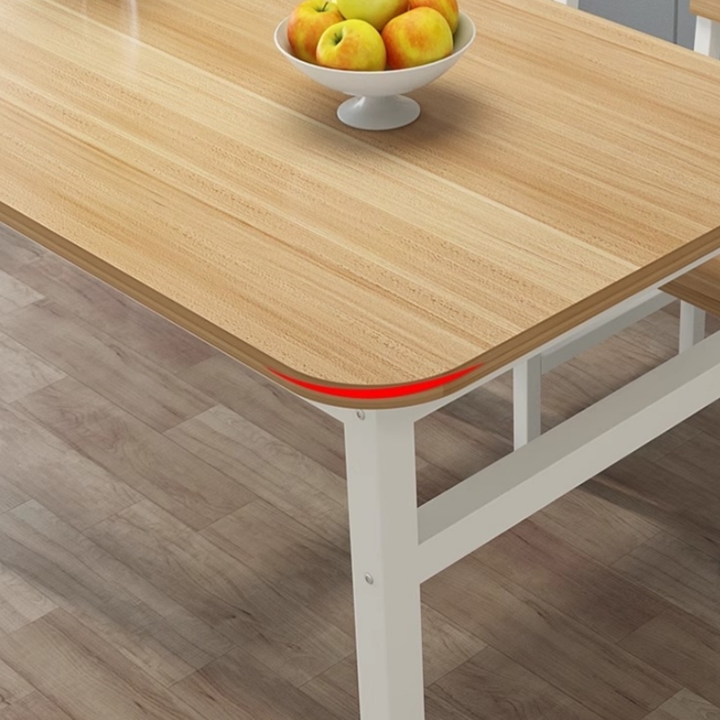 伟樽木质餐桌140*80*75cm+椅子*6套高清大图