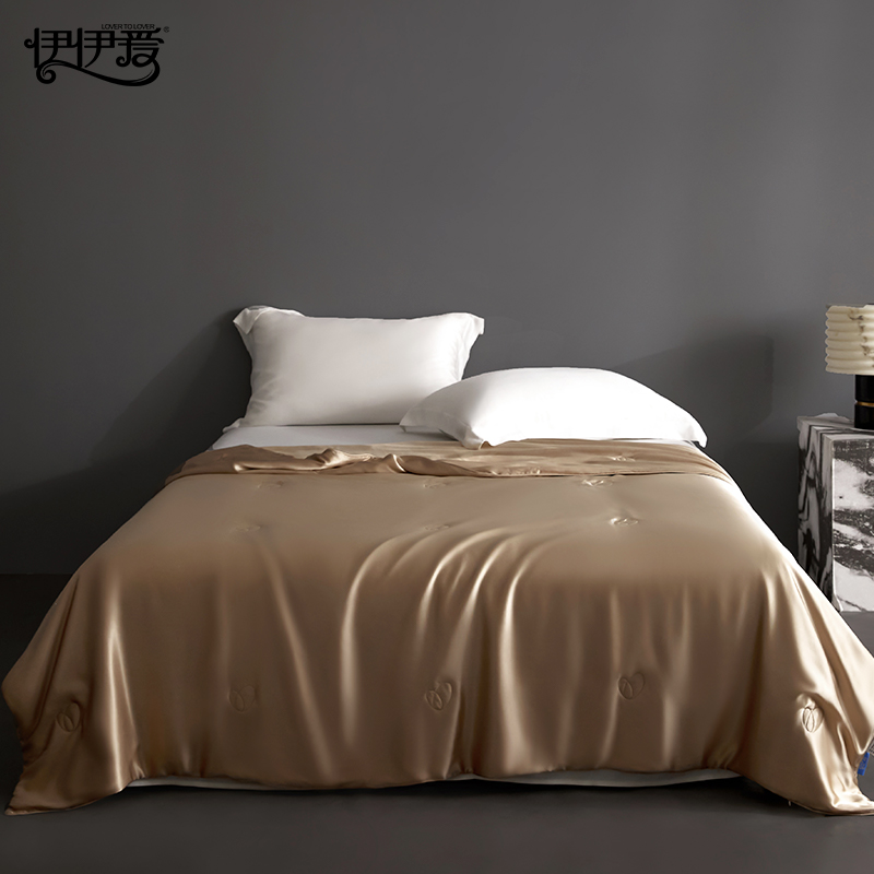 伊伊爱 YQY25544 真丝夏被 象牙黎 200*230cm高清大图