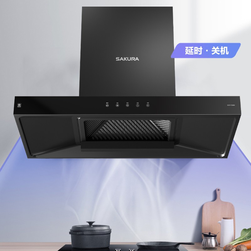 樱花cxw-360-t103m油烟机动力强劲大风轮倒v拢烟欧式家用厨房吸油机