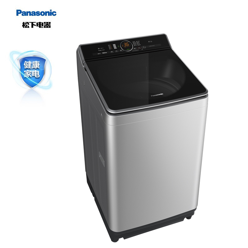 松下(Panasonic)XQB85-U862H 8.5KG 全自动家用 波轮洗衣机 变频直驱 一键智能洗涤 (银色)