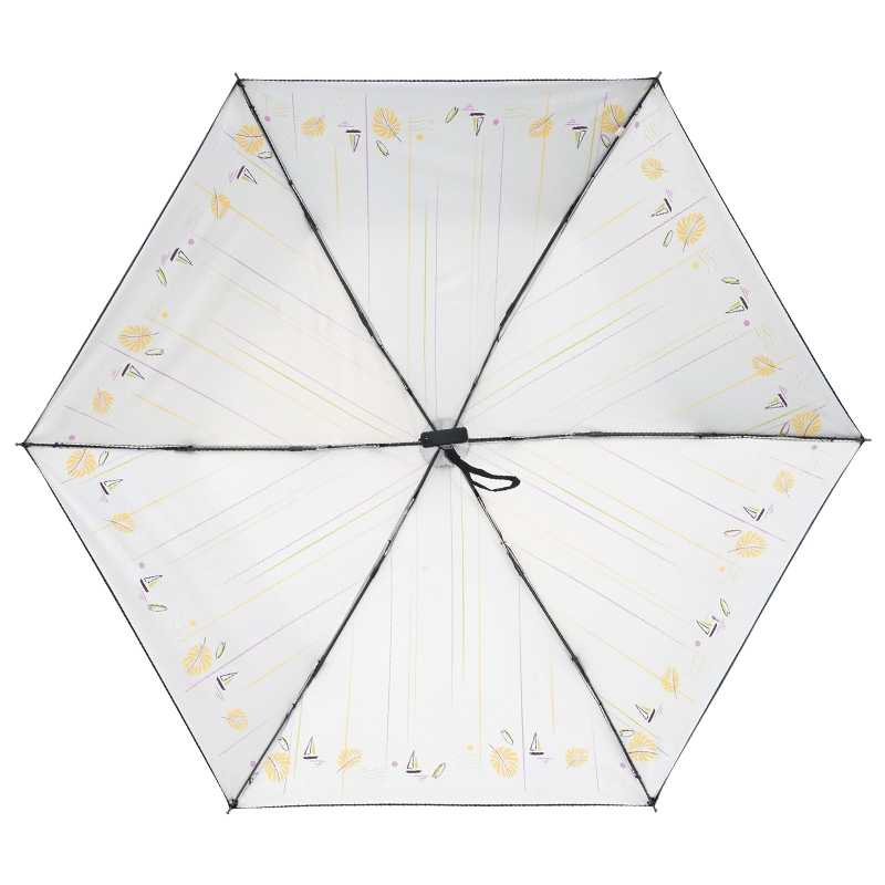 红叶の秀红叶伞超轻迷你太阳伞便携小巧扁口袋伞女遮阳防晒晴雨两用伞 夏日风情2两伞高清大图