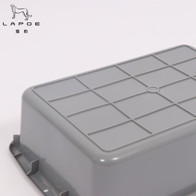 猎豹 安检筐塑料方盆收纳箱收餐盆53*38*15cm/个高清大图