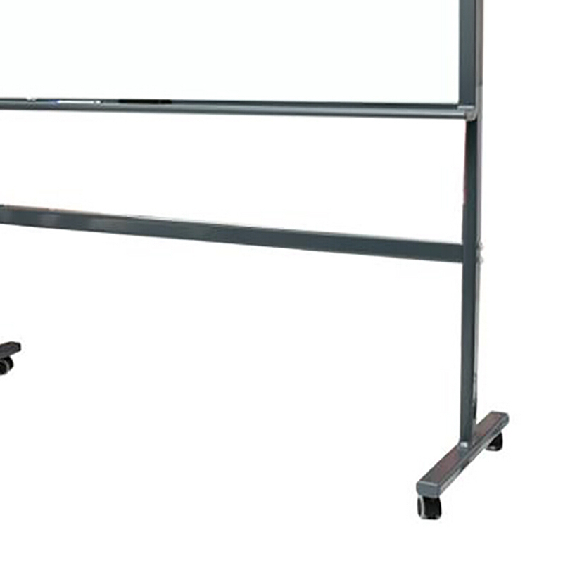 得力(deli) 8739-H型架磁性玻璃白板1800*900mm 灰色 单个装