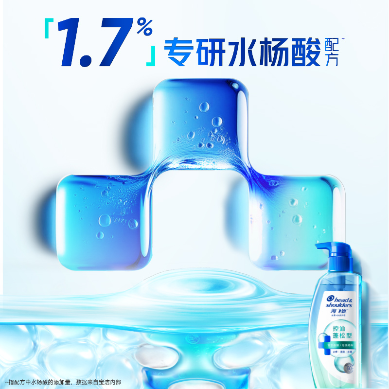 海飞丝洗发水控油蓬松型去屑控油去屑头皮护理洗发露 1瓶 670g高清大图