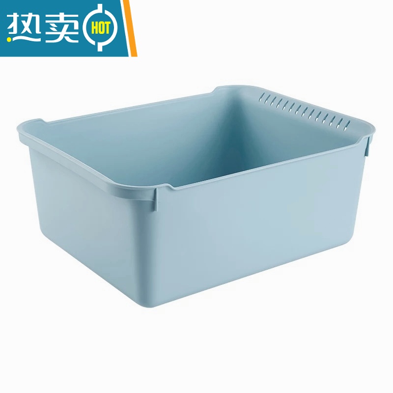 敬平家用脸盆洗衣盆洗脚盆加厚塑料卫生间浴室洗漱盆方形厨房洗菜盆子高清大图