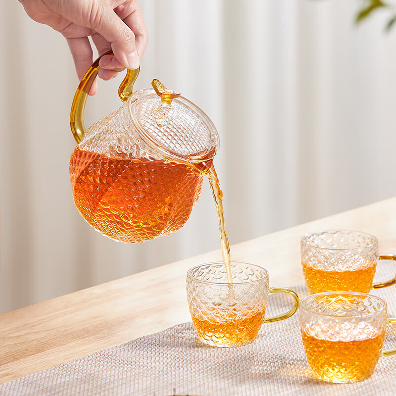 康宁 龙鳞茶具套装 EKCO (一壶四杯)套高清大图