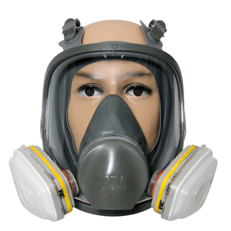 3m6800配6057防毒全面具防尘毒七件套多功能防护氯气氯化氢口罩夏季