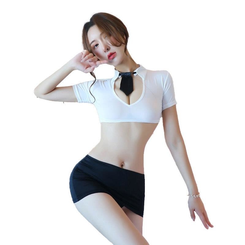 长夜漫漫情趣内衣性感OL火辣套装制服诱惑激情包臀裙角色扮演1263ah高清大图