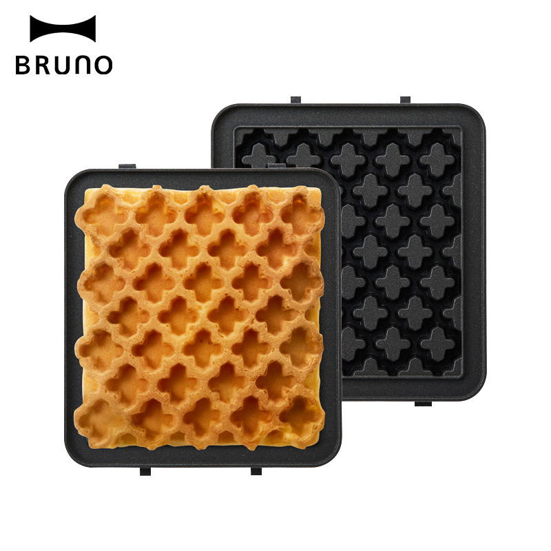 日本BRUNO华夫饼烤盘mini BOE043-WAFFLE轻食机配件蛋糕盘烤盘高清大图