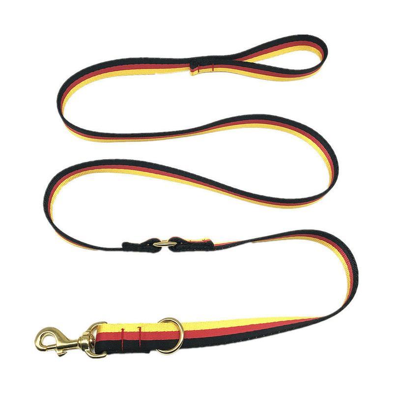 德国三色合金钩宽25长18大狗牵引绳牵引绳激发带中大型犬狗链子棉布p