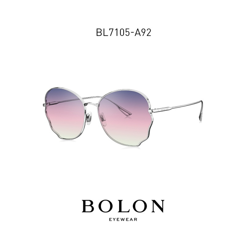 BOLON暴龙2020新款太阳镜不规则潮流墨镜时尚金属框眼镜女BL7105 _