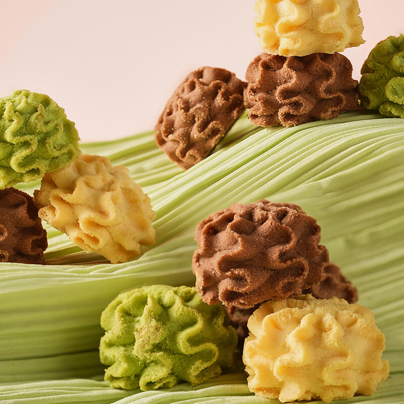 悠享时 小花曲奇(小熊)350g高清大图