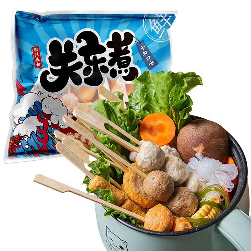 好拾味关东煮火锅食材组合10串400g含汤料包便利店口味速食火锅丸子
