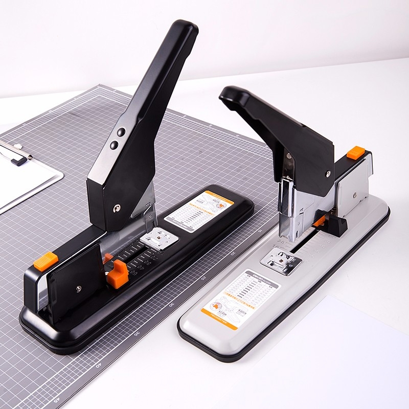 得力(deli)0299大号重型省力订书机财务办公用订书机加厚中号装订器_0