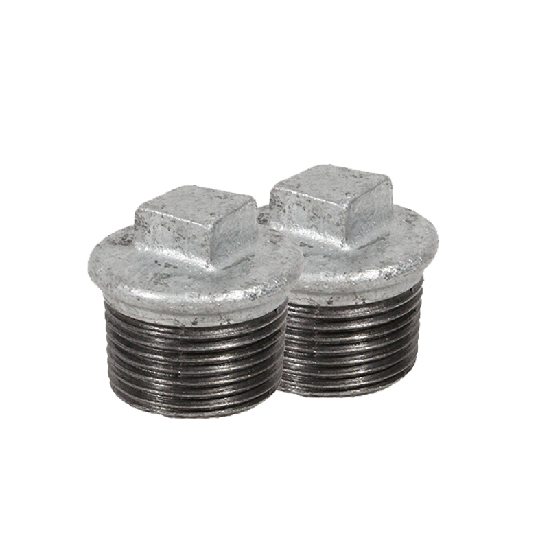 建支 国标热镀锌带边管堵/丝堵 玛钢 1.2寸DN32 10个(货期3-5天)