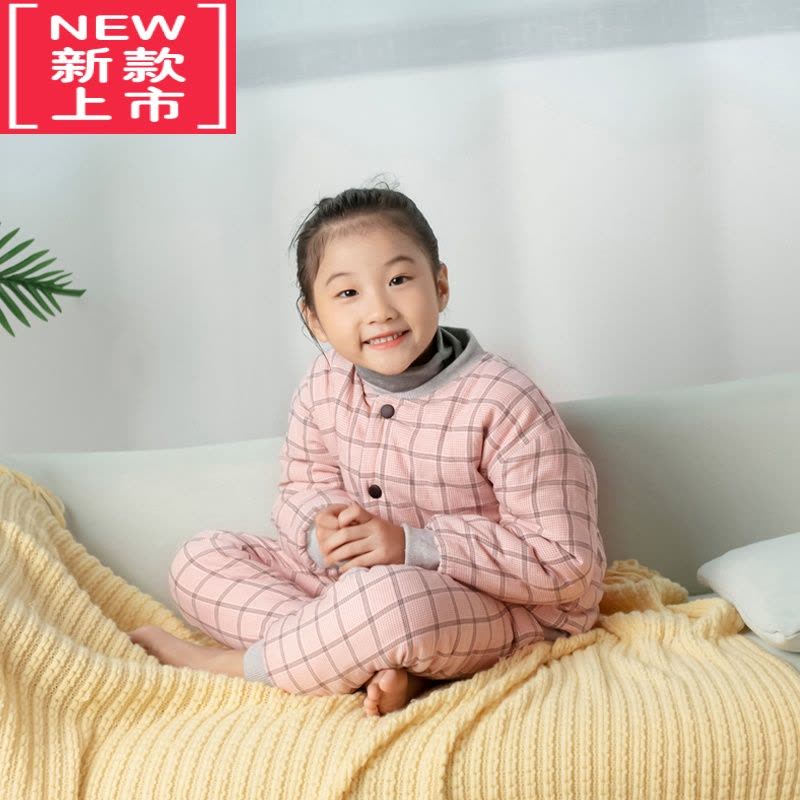 可莉允花儿童棉衣家居服校服器内胆中大童男女童宝宝棉服冬季格子图片