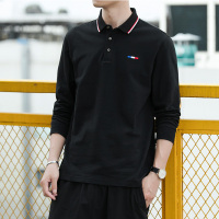 蒙洛里克 男士polo衫2022春季新品棉质翻领长袖T恤男保罗衫SY6031