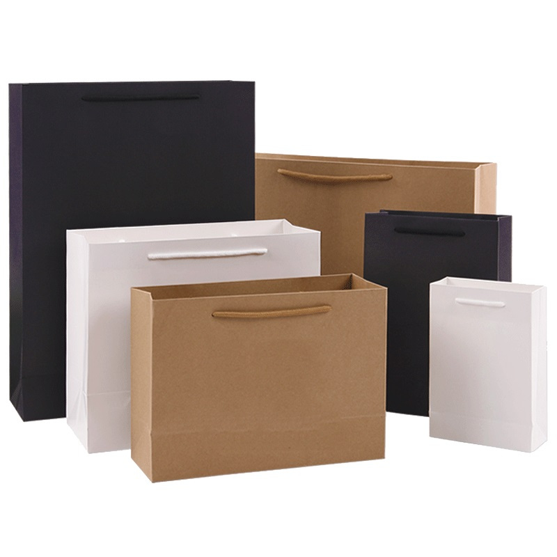 纸袋牛皮纸袋子服装袋礼品包装袋纸质手提袋加厚简约收纳用品收纳袋