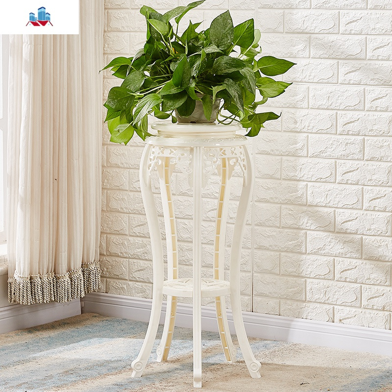 花架欧式仿古客厅室内绿萝吊兰花架子仿实木塑料花盆架阳台落地式泰