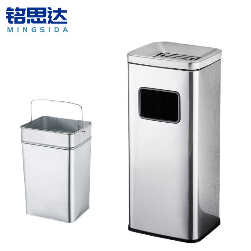 铭思达不锈钢垃圾桶35L个高清大图
