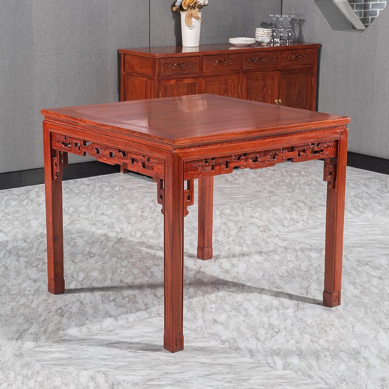 八仙桌实木餐桌仿古家用红木中式四方餐桌椅组合花梨木正方形桌子