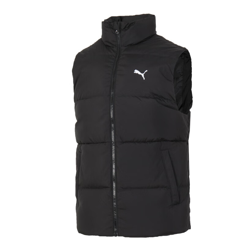 彪马(PUMA)男装羽绒马甲新款运动服保暖鸭绒羽绒服休闲外套687300-01 ZP