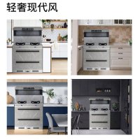 [科技新品]美娇好太太 集成灶蒸烤箱一体 自动清洗侧吸下排式烟机一体灶 油烟机燃气灶家用烟灶蒸烤一体 恒温置物台天然气