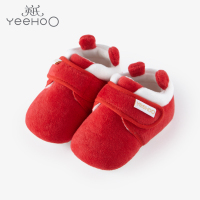 英氏儿童鞋子天鹅绒保暖宝宝舒适透气魔术贴休闲鞋 2021春夏新款