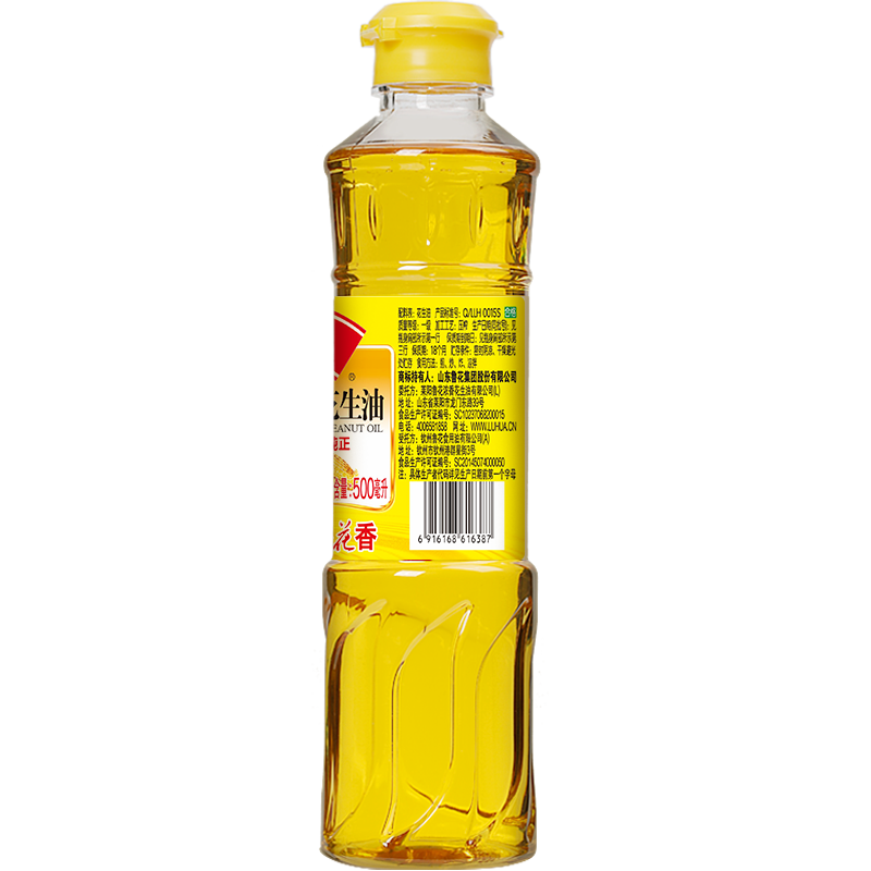 鲁花 压榨一级花生油 500ml 物理压榨食用油 鲁花集团出品高清大图