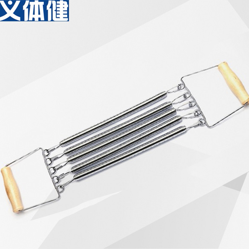 会军(Huijun) HJ-B013二用拉力器木柄拉力器胸肌扩胸器臂力训练器家用健身器材