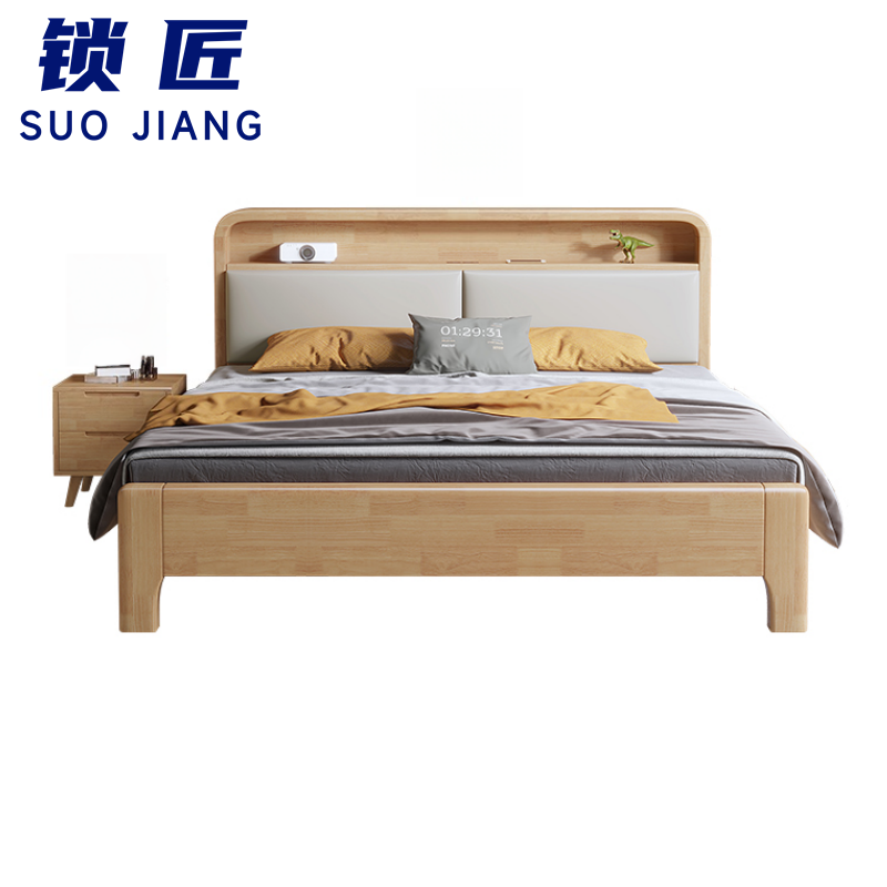 锁匠 床+1床头柜180cm套高清大图