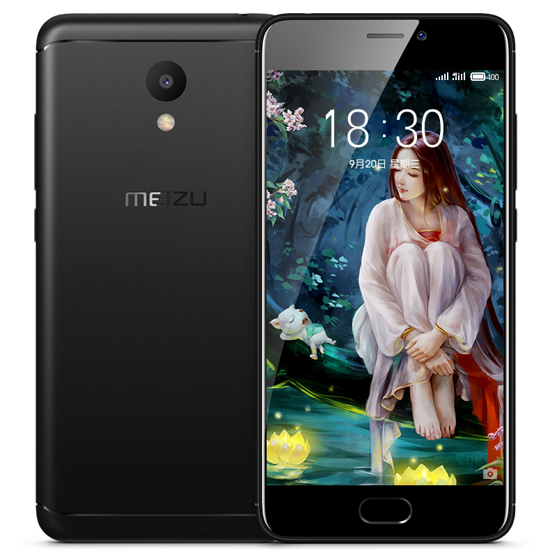 魅蓝6全网通公开版3gb32gb磨砂黑碎屏险套装