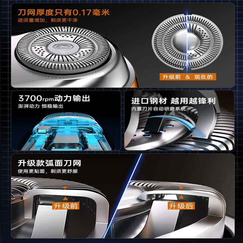 超人 双头剃须刀HS295高清大图