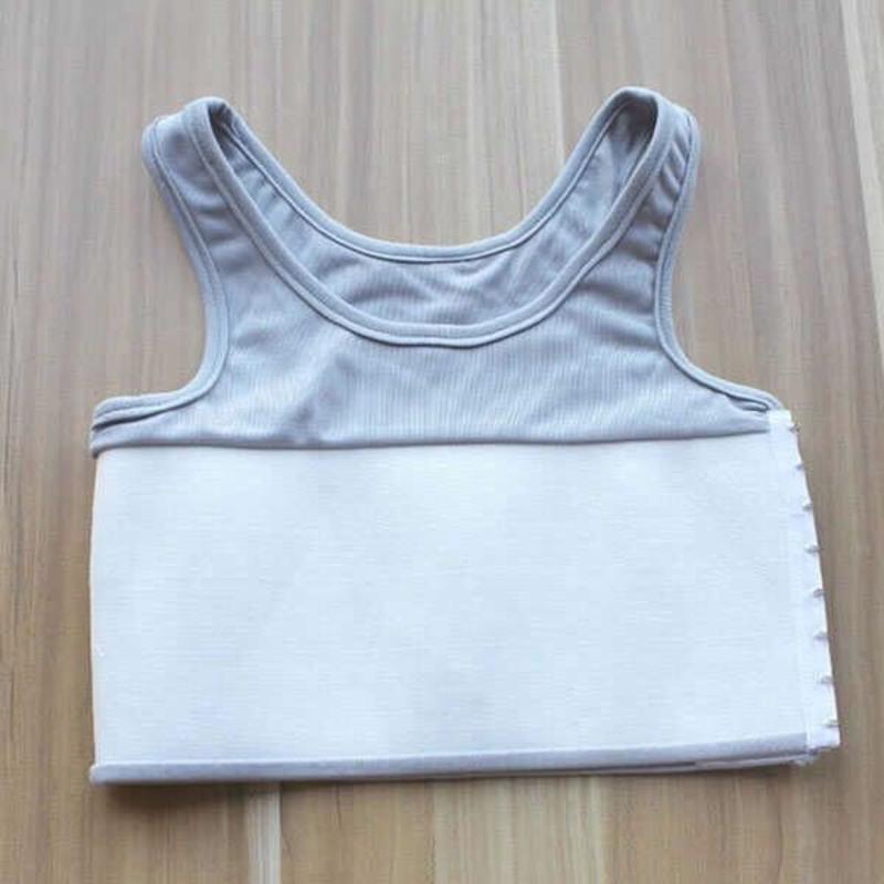 夏季帅tgk束胸les tt全绷带短款大码束胸女拉拉内衣加强cos束胸衣 短