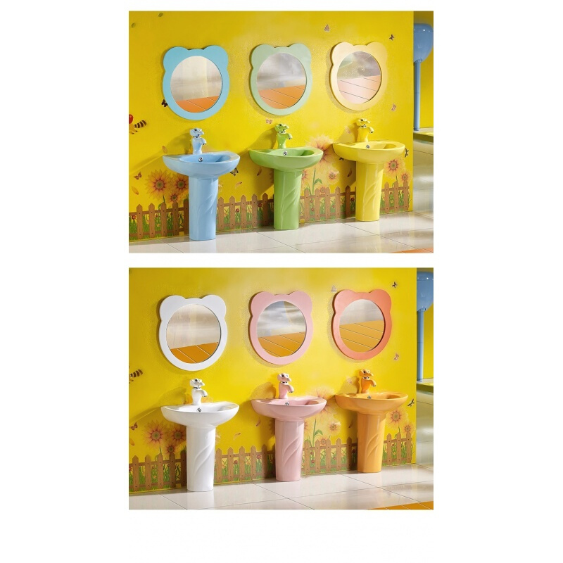 彩色儿童马桶儿童坐便器陶瓷卫浴座便器幼儿园小孩马桶坐厕组合二拍下备注颜色波迷娜BOMINA高清大图