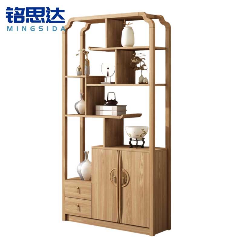 铭思达实木博古架100*30*191cm个高清大图