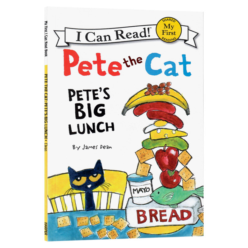 [正版]My First I Can Read系列皮特猫的大餐英文原版绘本Pete the Cat Pete’s Bi