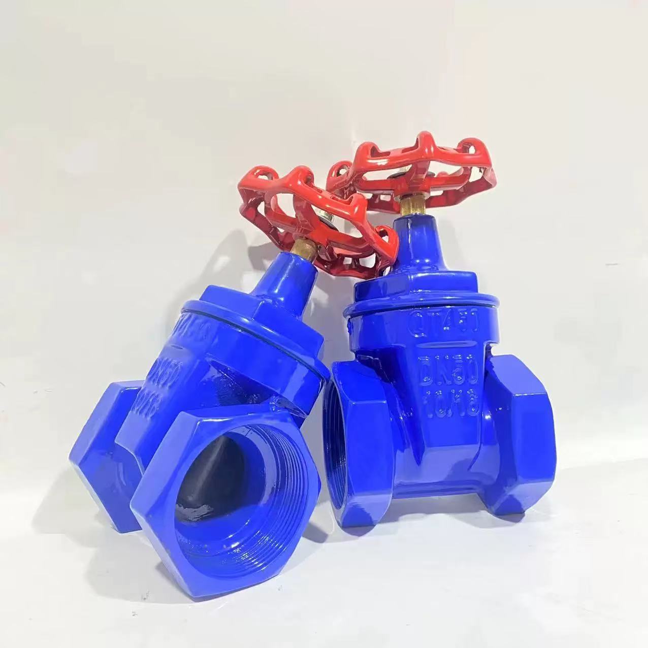 伟鹏双兴 蓝色丝扣软密封闸阀 DN80 台高清大图