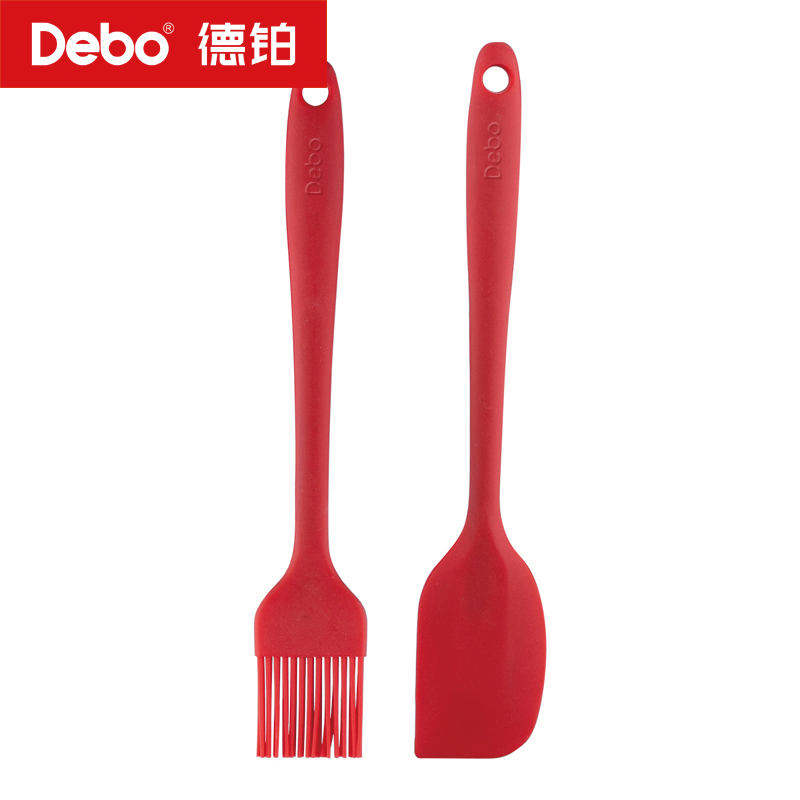 德铂Debo 乔伊硅胶油刷刮刀二件套红色DEP-759高清大图