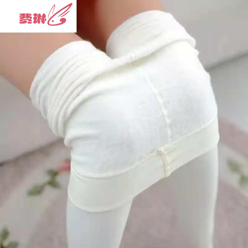 日系白丝袜子天鹅绒连裤袜15白色显瘦加绒打底袜女17岁费琳