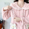 秋冬加厚 3D提花绒 孕妇睡衣女产妇哺乳喂奶月子服家居服莎丞