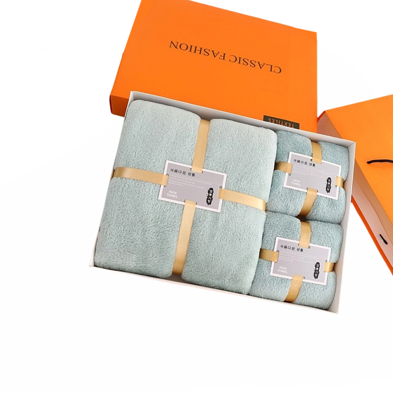 铁迅 毛巾浴巾三件套礼盒 I176 套高清大图